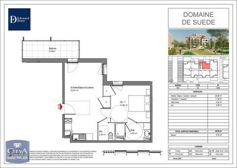  Appartement � louer 2 pi�ces 41 m�