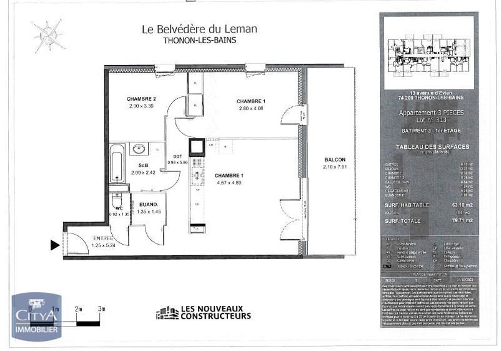 À louer : Appartement T3 neuf (soumis au Pinel), situé a....