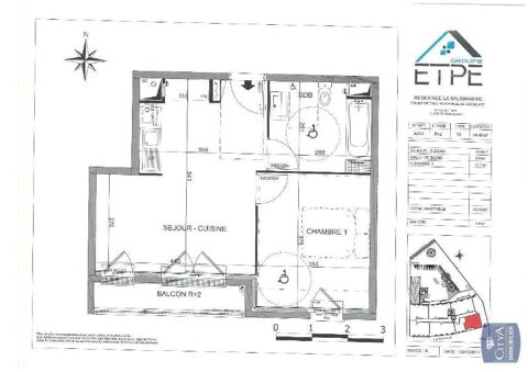  Appartement  louer 2 pices 39 m