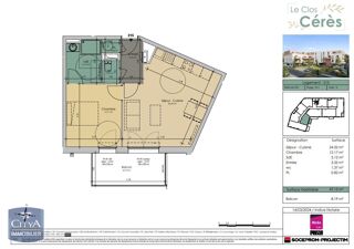  Appartement à louer 2 pièces 47 m²