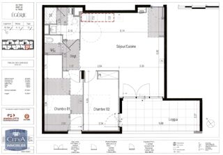  Appartement à louer 3 pièces 67 m²