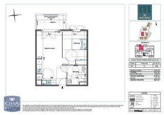  Appartement � louer 2 pi�ces 42 m�