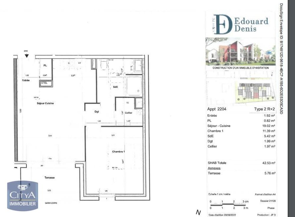 location Appartement - 2 pièce(s) - 43 m² Poitiers (86000)