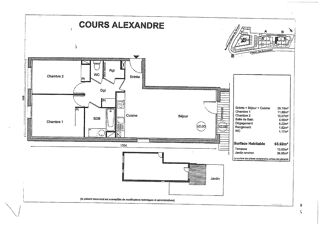 Appartement � louer 3 pi�ces 64 m�