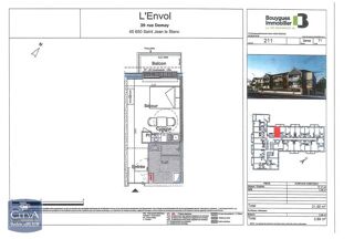  Appartement � louer 1 pi�ce 22 m�