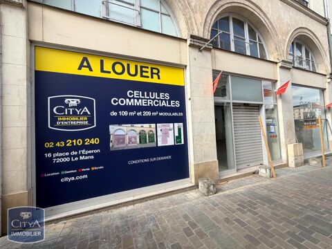 &Agrave; LOUER : Local commercial emplacement n&deg;1 place de l... 16500 72000 Le mans