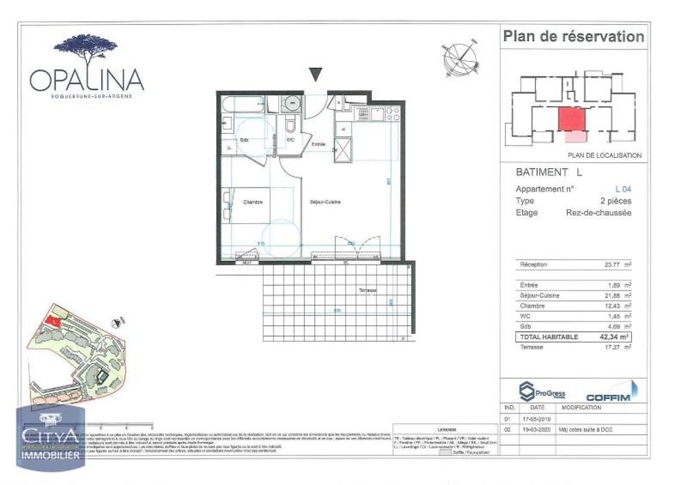 location Appartement - 2 pièce(s) - 42 m² Roquebrune-sur-Argens (83520)