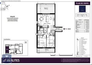  Appartement � louer 3 pi�ces 66 m�