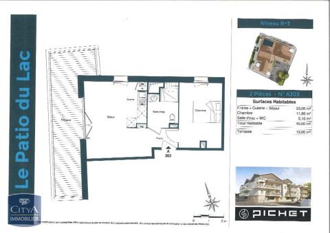  Appartement � louer 2 pi�ces 40 m�