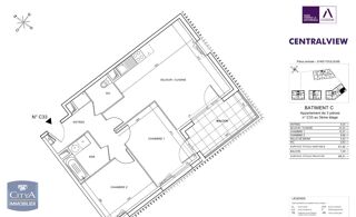  Appartement à louer 3 pièces 62 m²