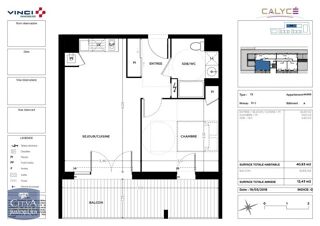  Appartement à louer 2 pièces 41 m²