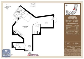  Appartement à louer 1 pièce 48 m²