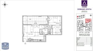  Appartement à louer 3 pièces 63 m²