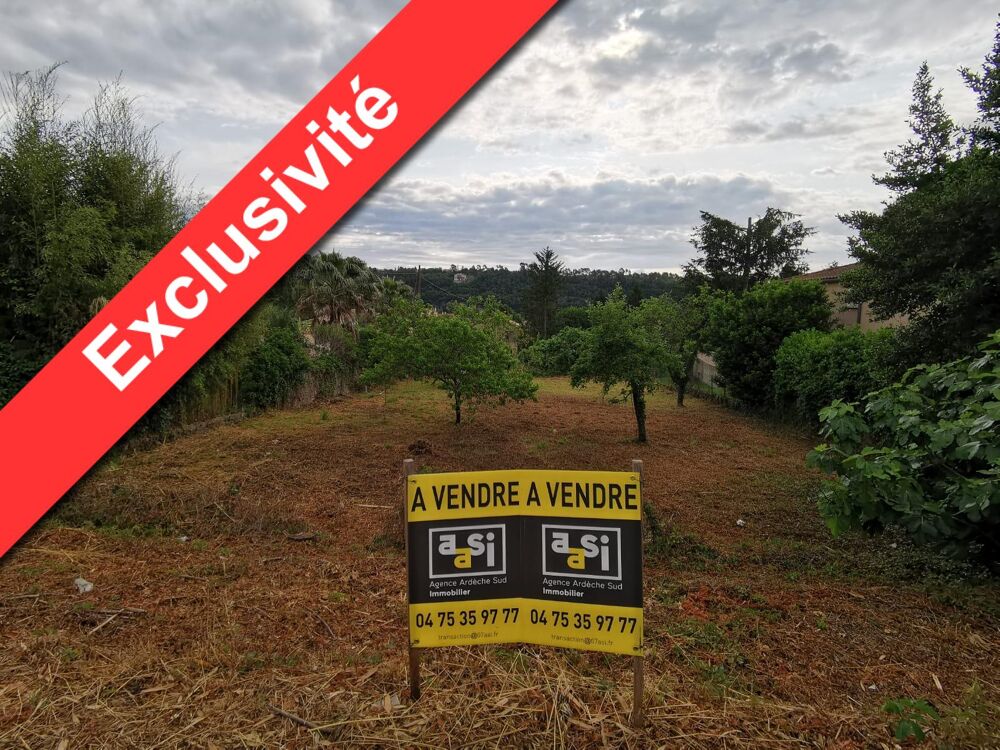 vente Terrain - 1257 m² Aubenas (07200)