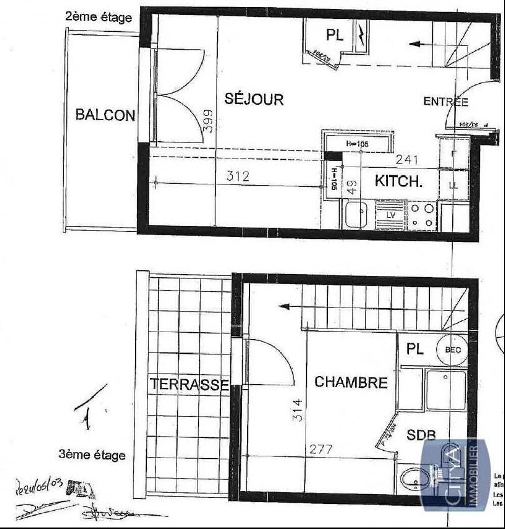location Appartement - 2 pièce(s) - 35 m² Couëron (44220)