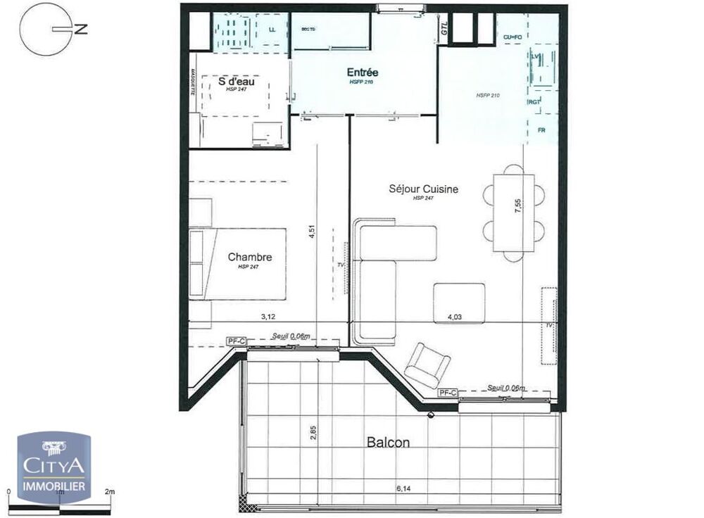 location Appartement - 2 pièce(s) - 49 m² Juan Les Pins (06160)