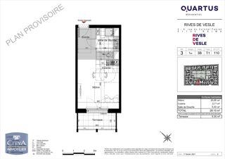  Appartement à louer 1 pièce 28 m²