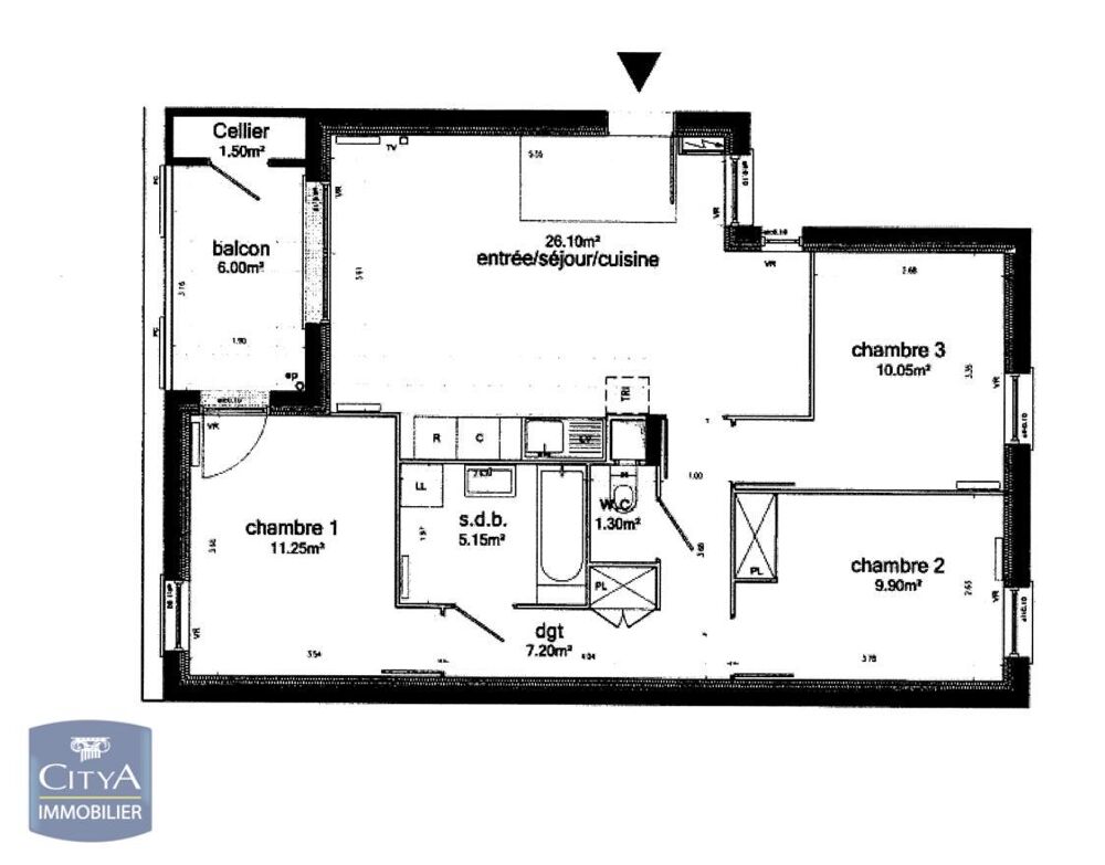 location Appartement - 4 pièce(s) - 71 m² Brétigny-sur-Orge (91220)