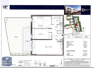  Appartement � louer 3 pi�ces 62 m�