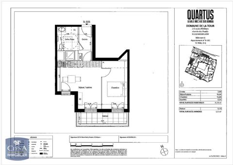  Appartement � louer 2 pi�ces 36 m�