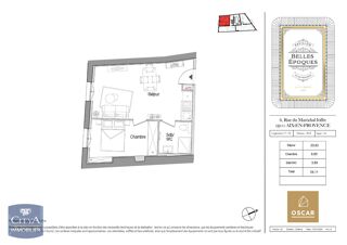  Appartement à louer 2 pièces 34 m²