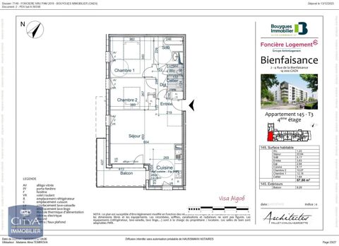  Appartement � louer 3 pi�ces 68 m�