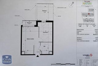  Appartement � louer 2 pi�ces 38 m�