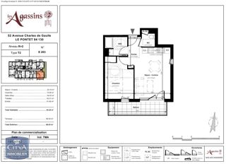  Appartement à louer 2 pièces 44 m²