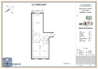  Appartement à louer 3 pièces 65 m²
