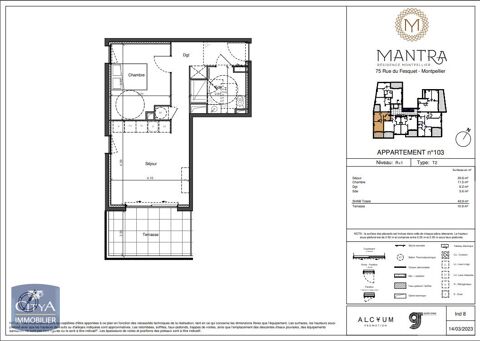  Appartement � louer 2 pi�ces 44 m�