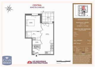  Appartement à louer 2 pièces 39 m²
