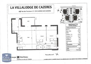  Appartement à louer 3 pièces 58 m²