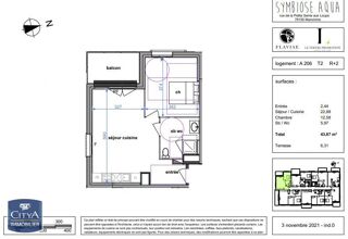  Appartement � louer 2 pi�ces 44 m�