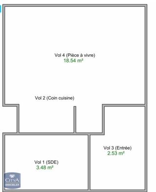  Appartement � louer 1 pi�ce 25 m�