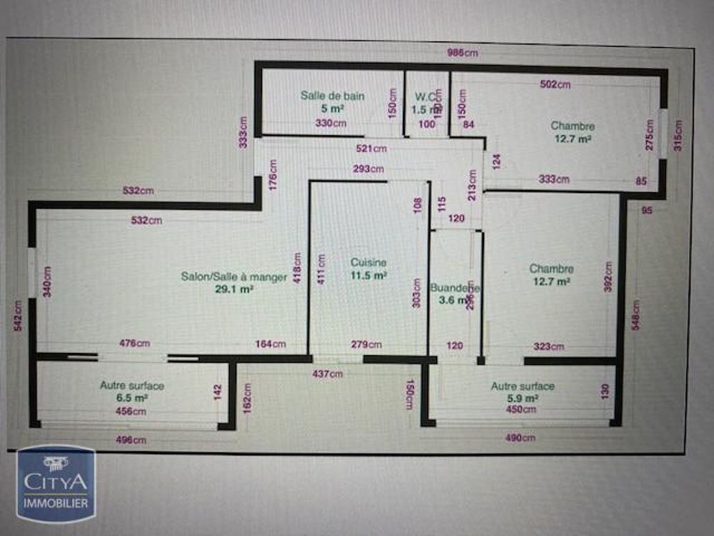 location Appartement - 3 pièce(s) - 76 m² Le Tampon (97430)