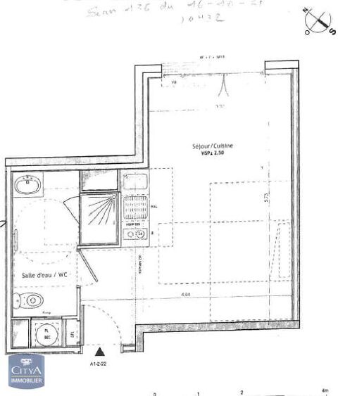  Appartement � louer 1 pi�ce 30 m�