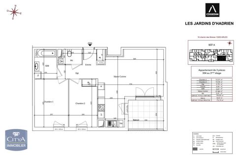  Appartement  louer 3 pices 65 m