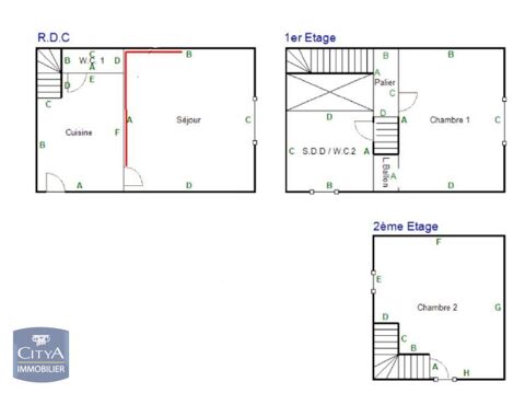  Maison � louer 3 pi�ces 58 m� Saint-quentin
