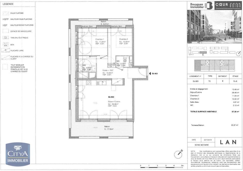 location Appartement - 3 pièce(s) - 67 m² Bordeaux (33800)