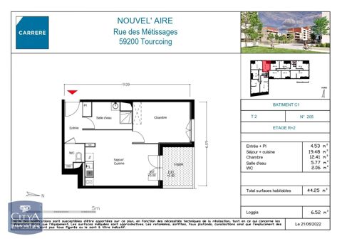  Appartement � louer 2 pi�ces 44 m�