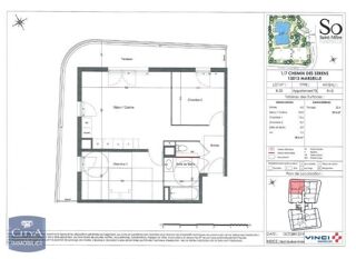  Appartement à louer 3 pièces 58 m²