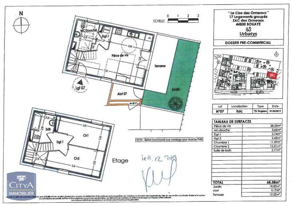 location Appartement - 3 pièce(s) - 68 m² Bouaye (44830)