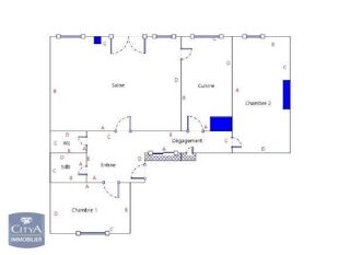 Appartement à louer 3 pièces 62 m²