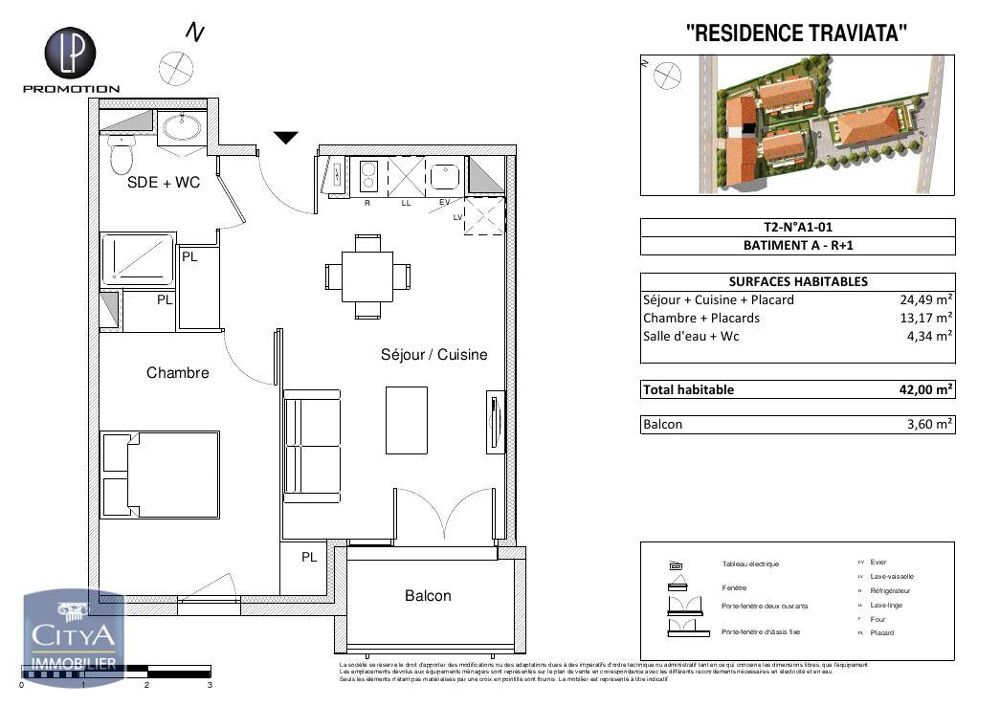 location Appartement - 2 pièce(s) - 41 m² Tournefeuille (31170)