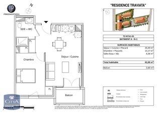  Appartement à louer 2 pièces 41 m²