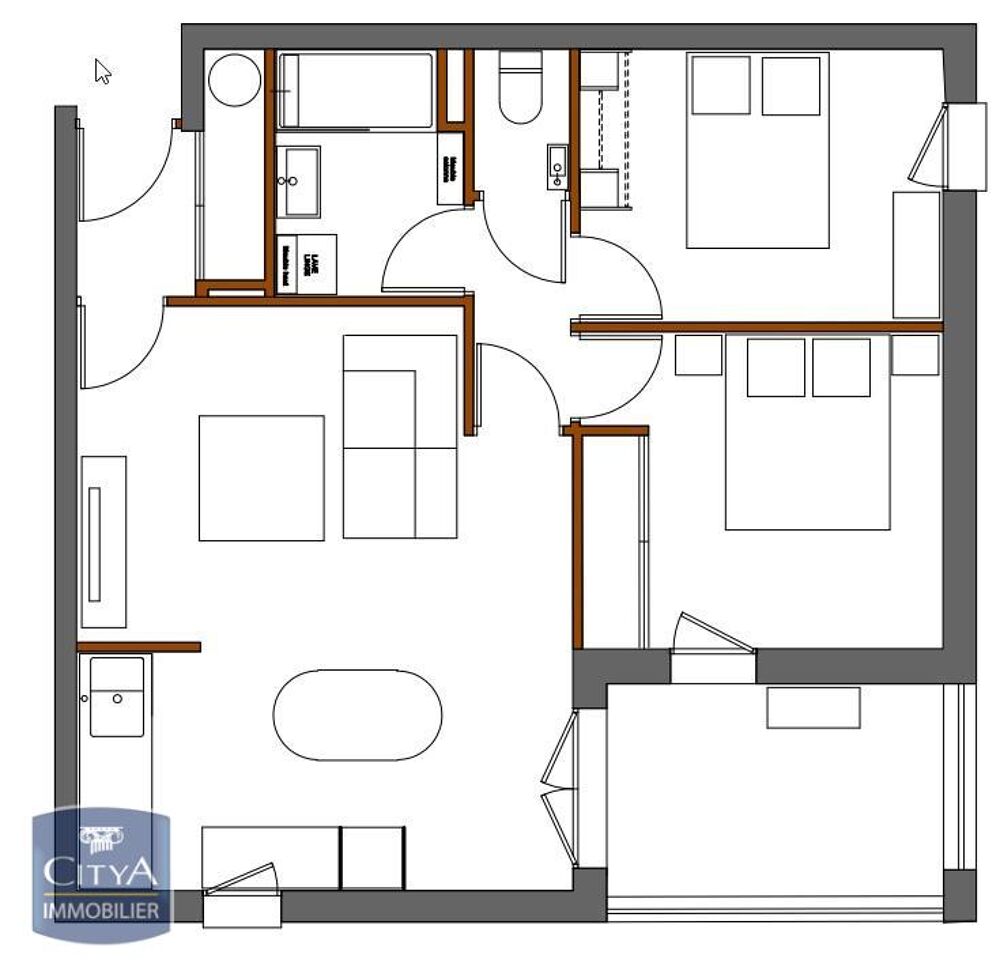 location Appartement - 3 pièce(s) - 53 m² Montauban (82000)