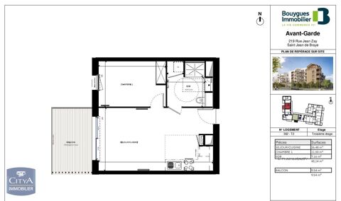  Appartement  louer 2 pices 45 m