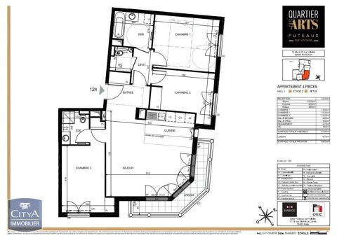  Appartement  louer 4 pices 82 m