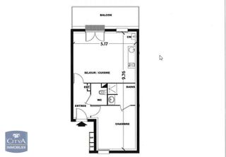  Appartement � louer 2 pi�ces 44 m�