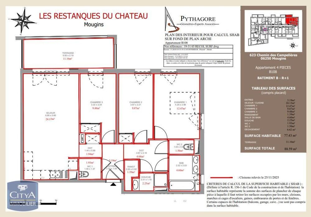 location Appartement - 4 pièce(s) - 77 m² Mougins (06250)